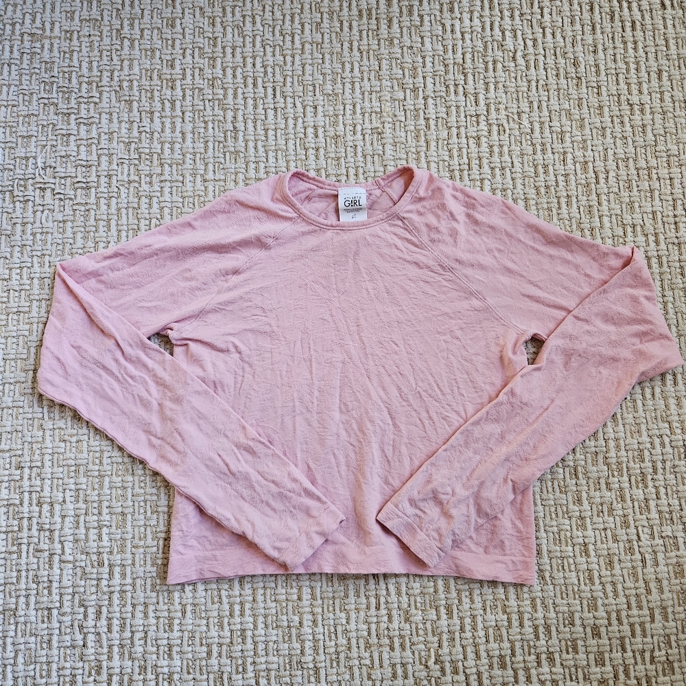 Athleta GIRL Pink Long Sleeve Top